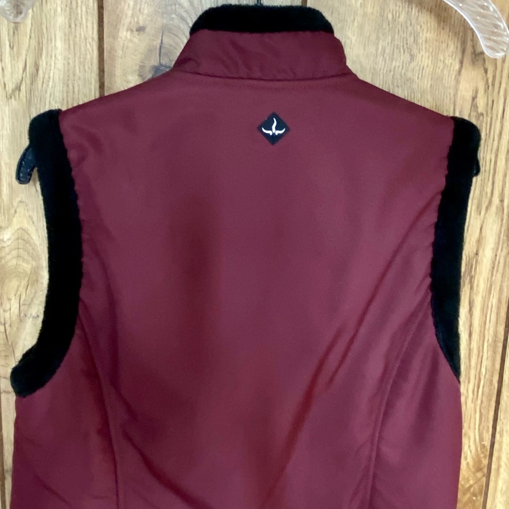 Prana Vest Fleece Lined Full Zip Faux Fur Womens M - Picture 3 of 6